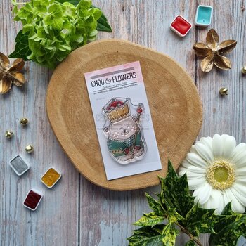 CHOU & FLOWERS CHOU & FLOWERS IT'S ALWAYS TEA TIME COLLECTION DOUDOU NUTCRACKER CLEAR STAMP