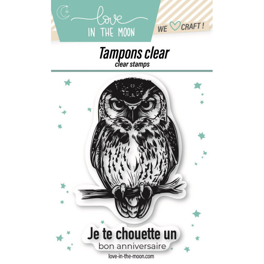 LOVE IN THE MOON ANNIVERSAIRE CLEAR STAMP SET