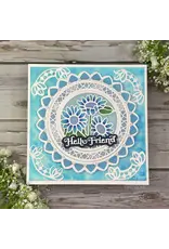 CREATIVE EXPRESSIONS CREATIVE EXPRESSIONS SUE WILSON MINI SHADOWED SENTIMENTS - HELLO FRIEND DIE SET