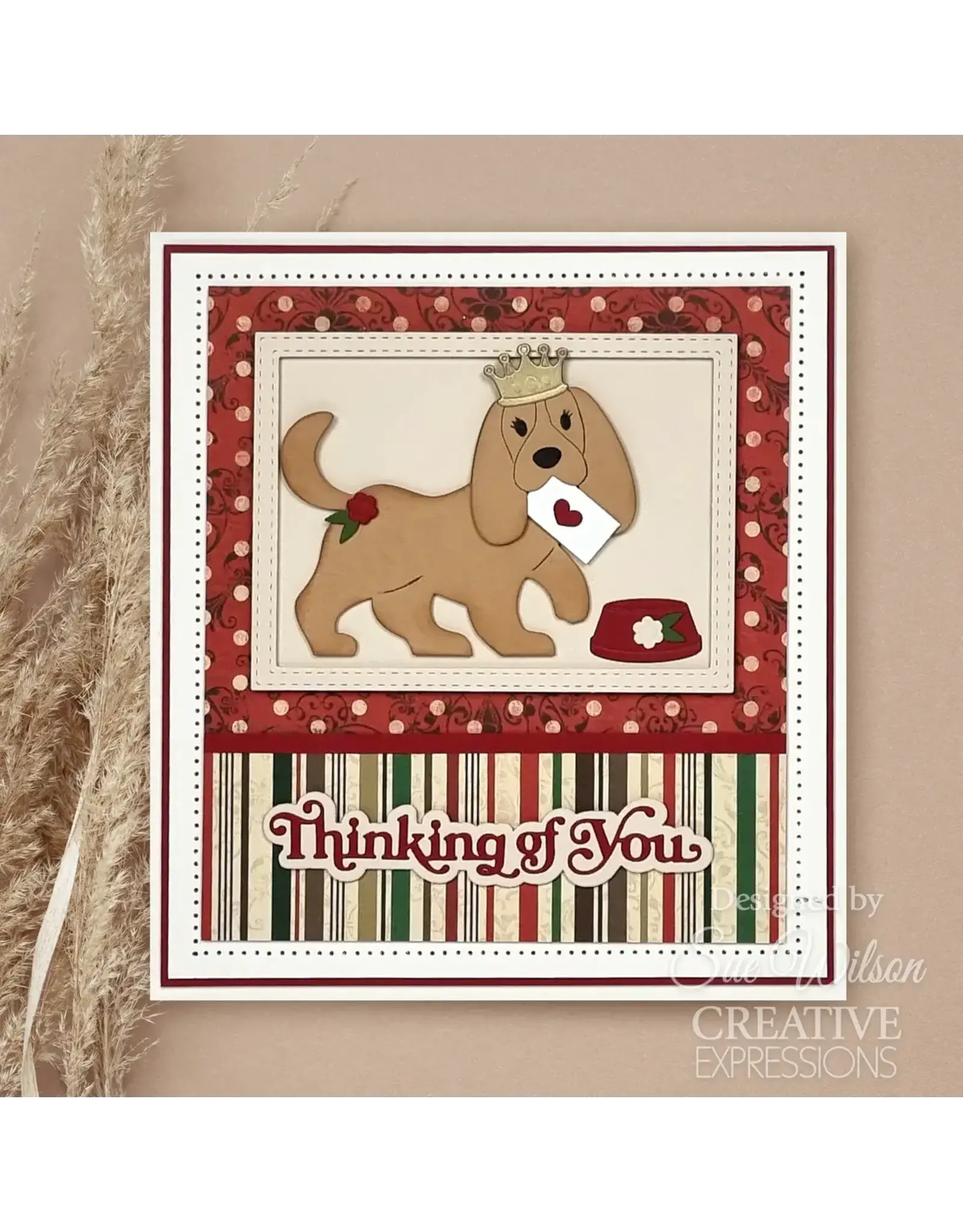 CREATIVE EXPRESSIONS CREATIVE EXPRESSIONS SUE WILSON MINI SHADOWED SENTIMENTS - THINKING OF YOU DIE SET