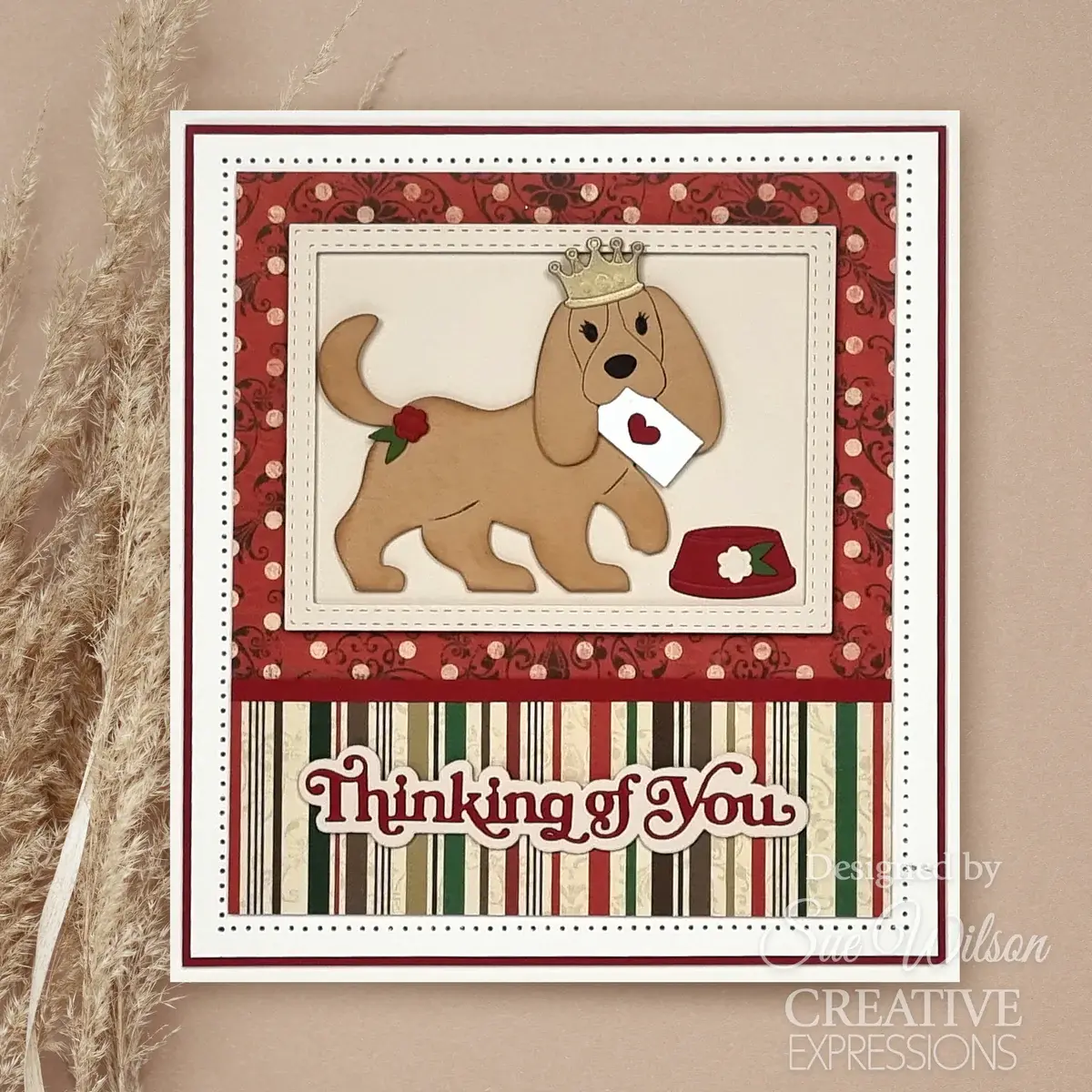 CREATIVE EXPRESSIONS CREATIVE EXPRESSIONS SUE WILSON MINI SHADOWED SENTIMENTS - THINKING OF YOU DIE SET
