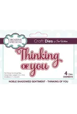 CREATIVE EXPRESSIONS CREATIVE EXPRESSIONS SUE WILSON NOBLE SHADOWED SENTIMENTS - THINKING OF YOU DIE SET