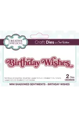 CREATIVE EXPRESSIONS CREATIVE EXPRESSIONS SUE WILSON MINI SHADOWED SENTIMENTS - BIRTHDAY WISHES DIE SET