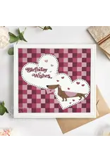 CREATIVE EXPRESSIONS CREATIVE EXPRESSIONS SUE WILSON MINI SHADOWED SENTIMENTS - BIRTHDAY WISHES DIE SET