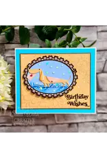 CREATIVE EXPRESSIONS CREATIVE EXPRESSIONS SUE WILSON MINI SHADOWED SENTIMENTS - BIRTHDAY WISHES DIE SET