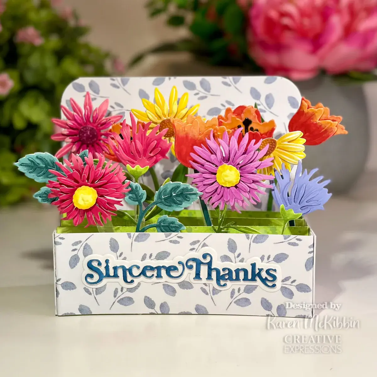 CREATIVE EXPRESSIONS CREATIVE EXPRESSIONS SUE WILSON MINI SHADOWED SENTIMENTS - SINCERE THANKS DIE SET