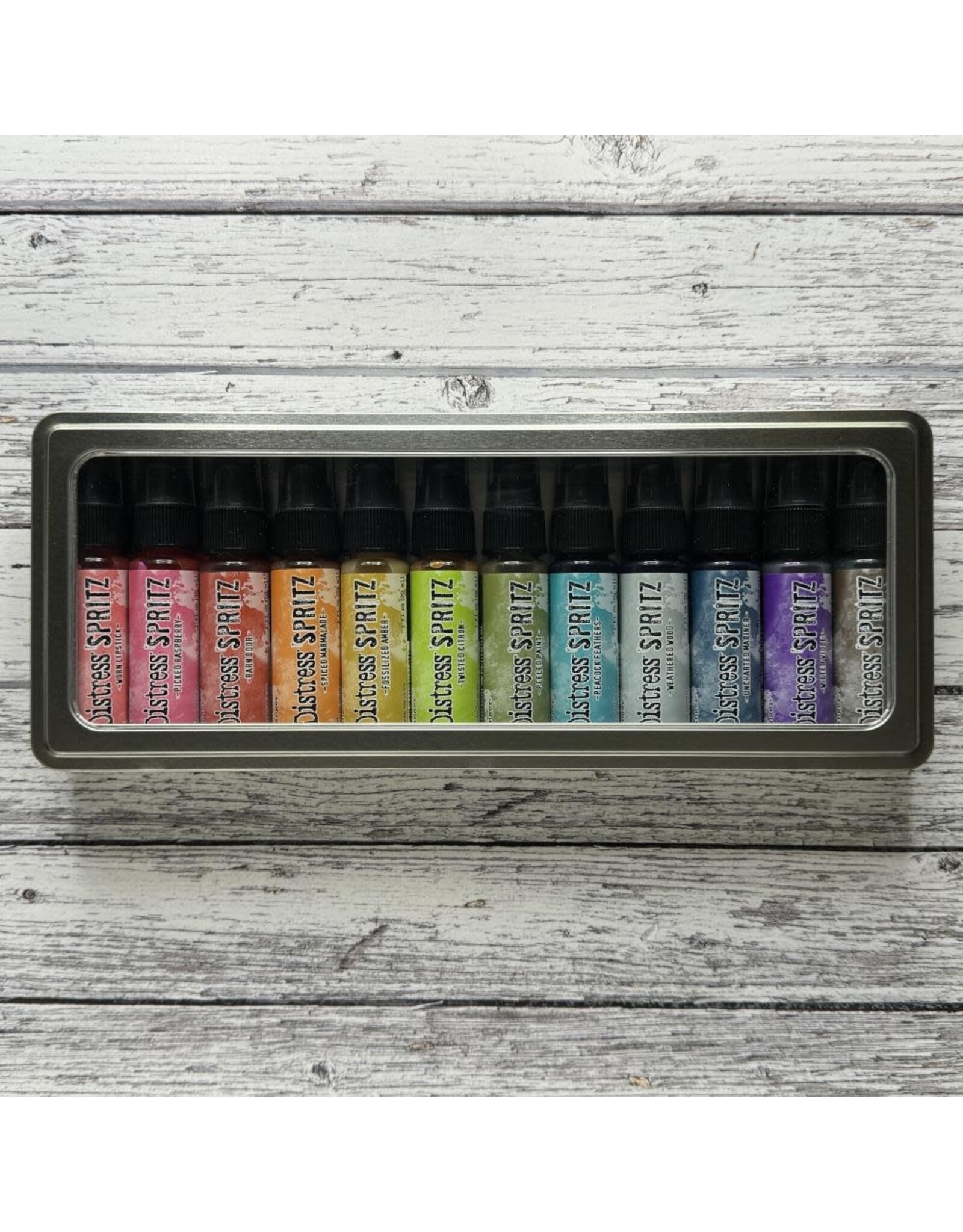 RANGER TIM HOLTZ DISTRESS SPRITZ STORAGE TIN HOLDS 12