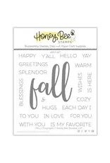 HONEY BEE HONEY BEE STAMPS FALL CLEAR STAMP & DIE SET