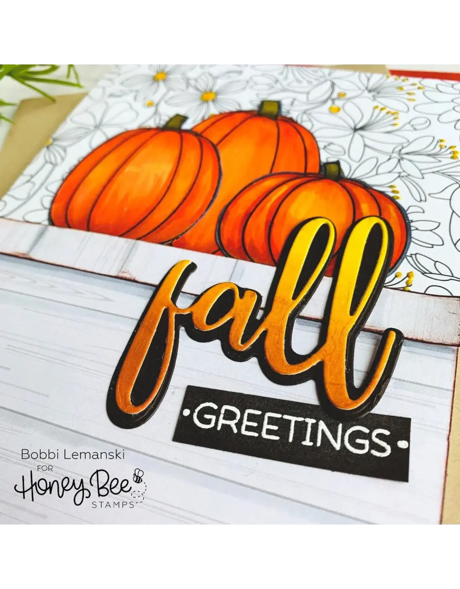 HONEY BEE HONEY BEE STAMPS FALL CLEAR STAMP & DIE SET