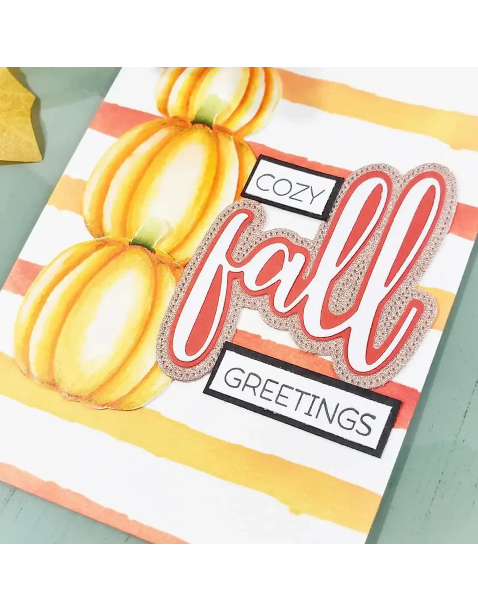 HONEY BEE HONEY BEE STAMPS FALL CLEAR STAMP & DIE SET