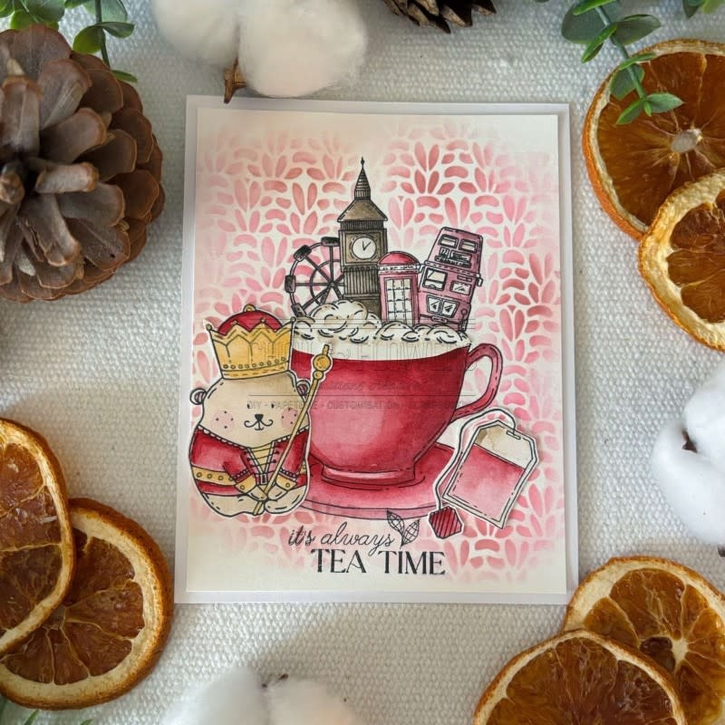 CHOU & FLOWERS CHOU & FLOWERS IT'S ALWAYS TEA TIME COLLECTION DOUDOU NUTCRACKER CLEAR STAMP