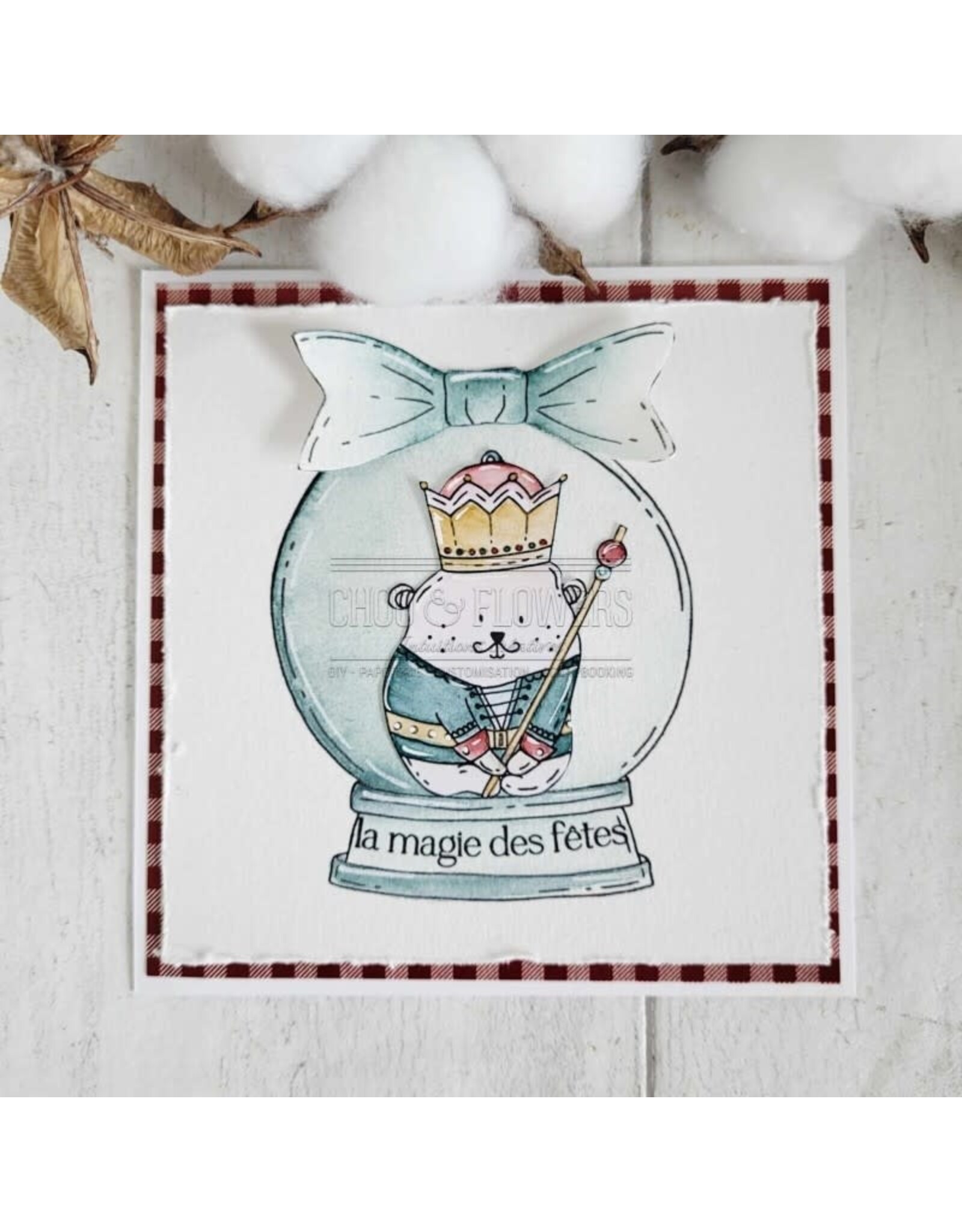 CHOU & FLOWERS CHOU & FLOWERS IT'S ALWAYS TEA TIME COLLECTION DOUDOU NUTCRACKER CLEAR STAMP