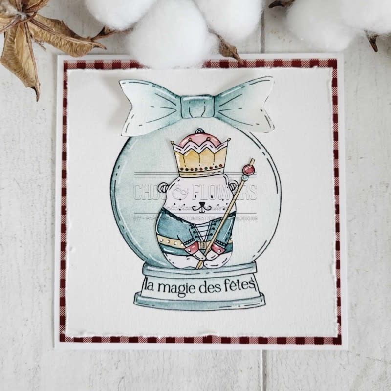 CHOU & FLOWERS CHOU & FLOWERS IT'S ALWAYS TEA TIME COLLECTION DOUDOU NUTCRACKER CLEAR STAMP