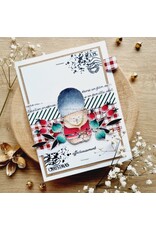 CHOU & FLOWERS CHOU & FLOWERS IT'S ALWAYS TEA TIME COLLECTION DOUDOU GARDE DE LA REINE CLEAR STAMP