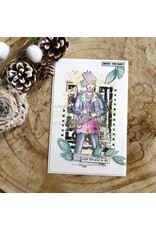 CHOU & FLOWERS CHOU & FLOWERS IT'S ALWAYS TEA TIME COLLECTION TAMPON TEXTURE GRUNGE CLEAR STAMP SET