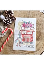 CHOU & FLOWERS CHOU & FLOWERS IT'S ALWAYS TEA TIME COLLECTION BUS PARTY CLEAR STAMP SET