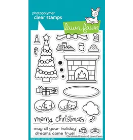 LAWN FAWN LAWN FAWN CHRISTMAS DREAMS CLEAR STAMP SET