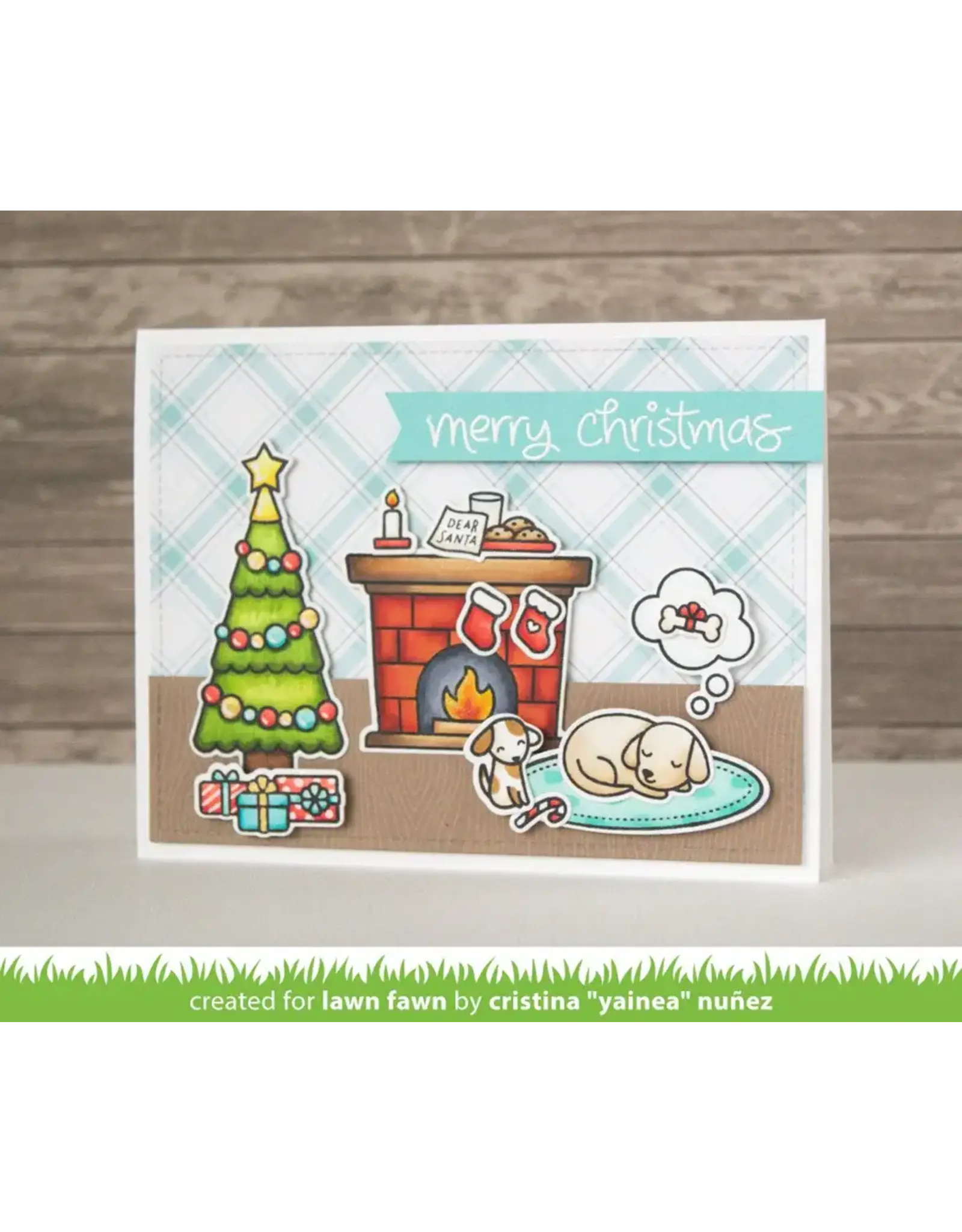 LAWN FAWN LAWN FAWN CHRISTMAS DREAMS CLEAR STAMP SET