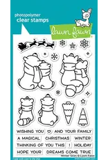 LAWN FAWN LAWN FAWN WINTER SKIES ACRYLIC STAMP SET