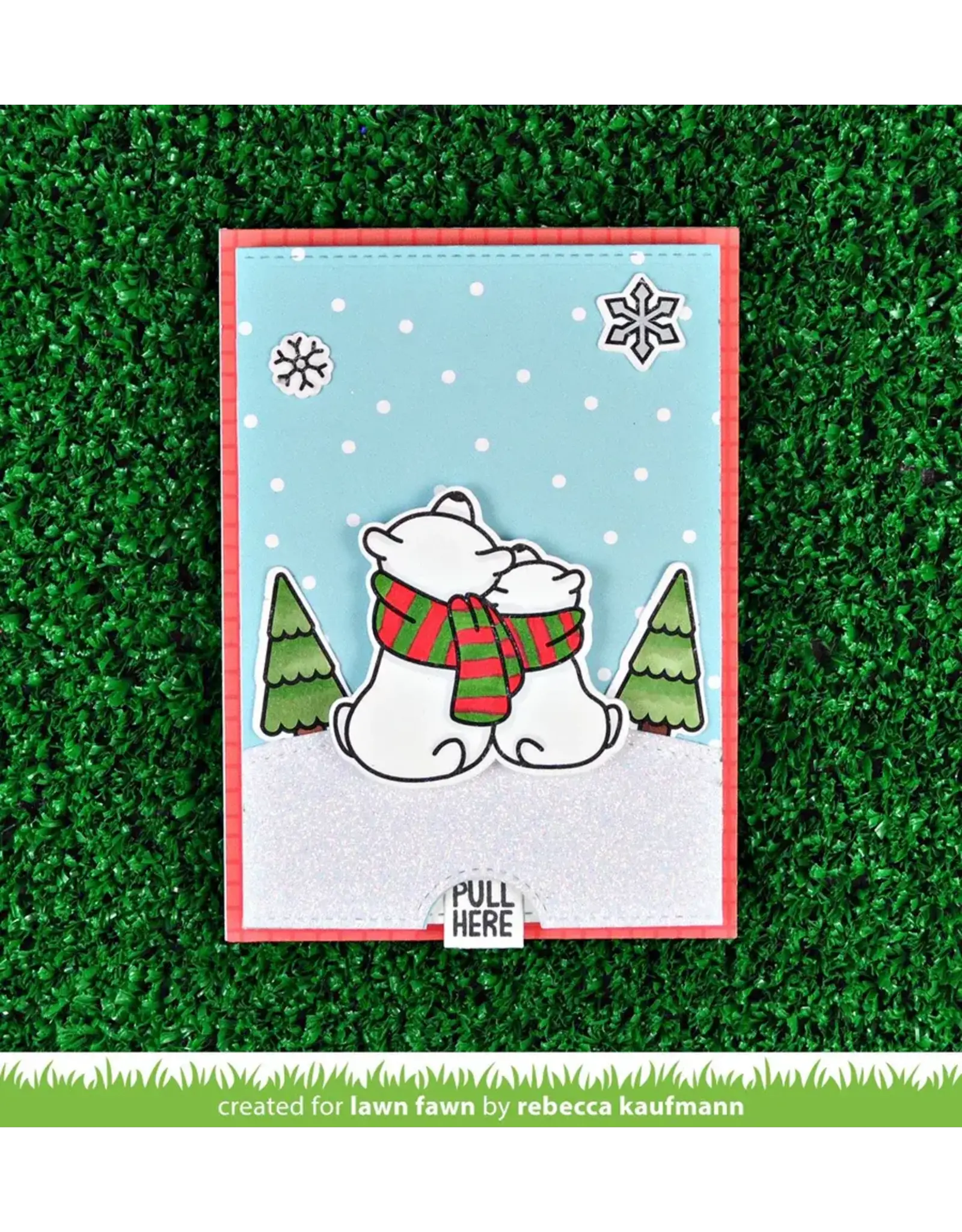 LAWN FAWN LAWN FAWN WINTER SKIES ACRYLIC STAMP SET