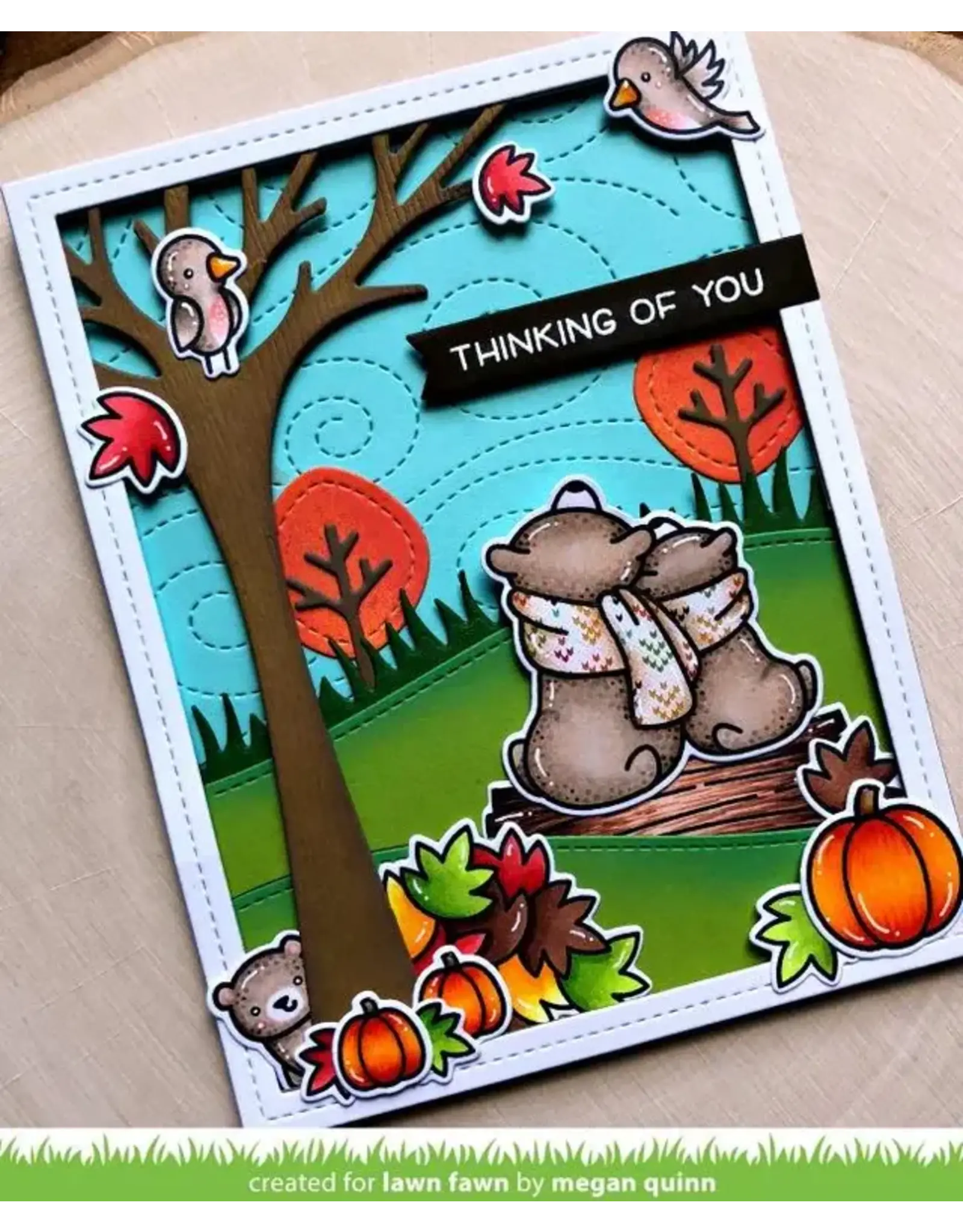 LAWN FAWN LAWN FAWN WINTER SKIES ACRYLIC STAMP SET