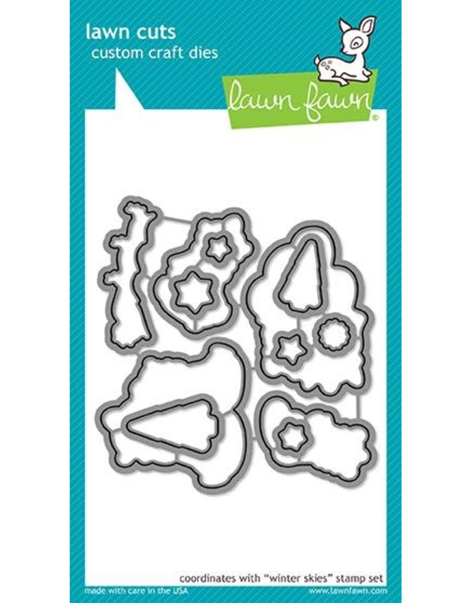 LAWN FAWN LAWN FAWN WINTER SKIES DIE SET