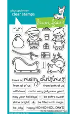 LAWN FAWN LAWN FAWN HO HO HOLIDAYS ACRYLIC STAMP SET