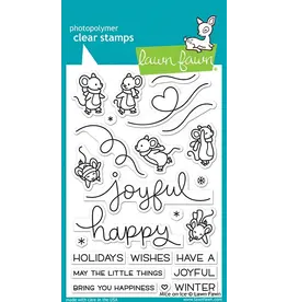 LAWN FAWN LAWN FAWN MICE ON ICE ACRYLIC STAMP SET