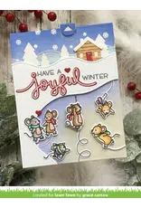 LAWN FAWN LAWN FAWN MICE ON ICE ACRYLIC STAMP SET