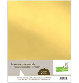 LAWN FAWN LAWN FAWN METALLIC CARDSTOCK IN GOLD
