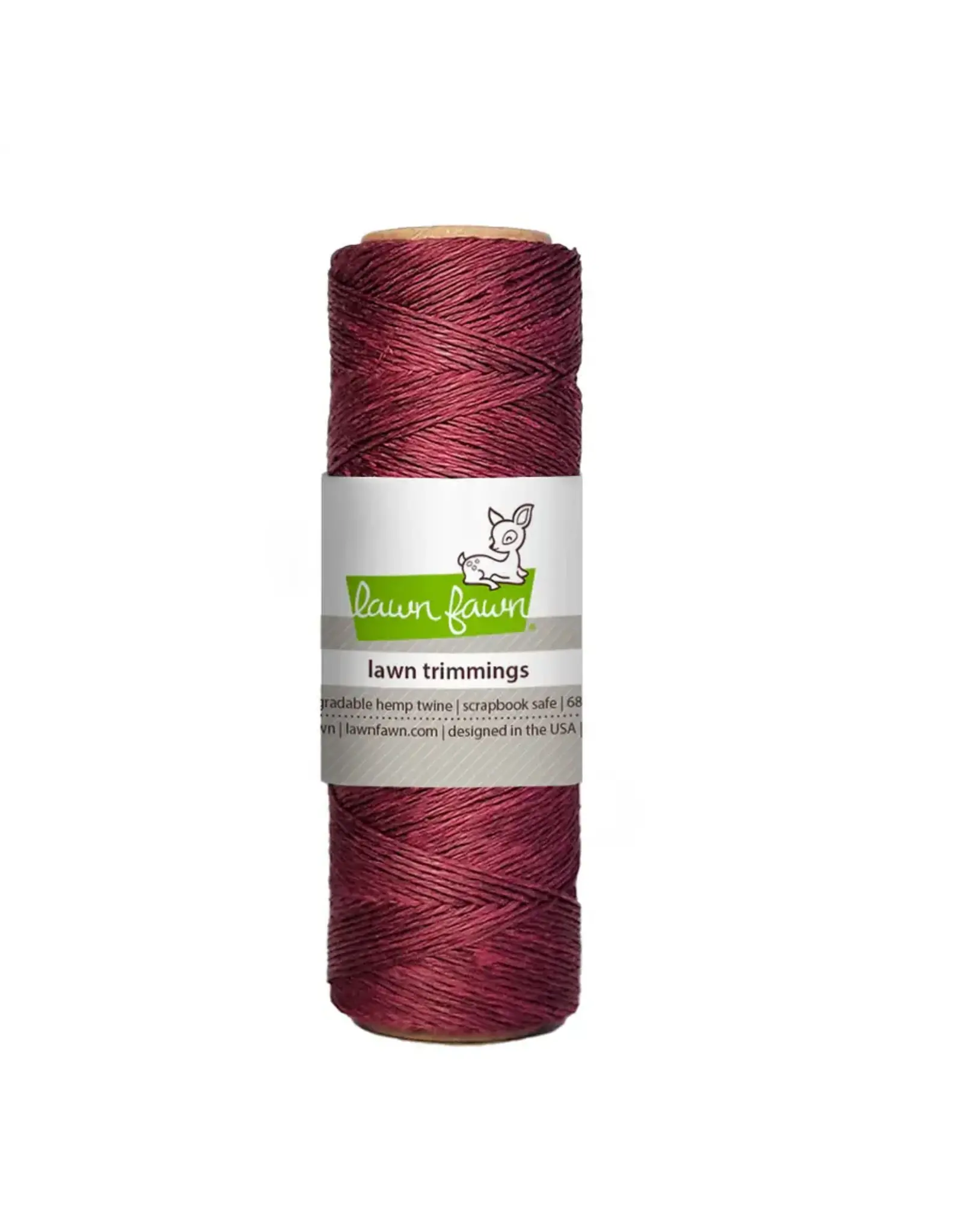 LAWN FAWN LAWN FAWN BURGUNDY HEMP TWINE