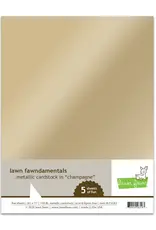 LAWN FAWN LAWN FAWN METALLIC CARDSTOCK IN CHAMPAGNE