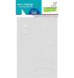 LAWN FAWN LAWN FAWN CHRISTMAS DREAMS COLORING STENCIL 3/PK