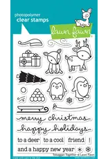 LAWN FAWN LAWN FAWN TOBOGGAN TOGETHER CLEAR STAMP SET