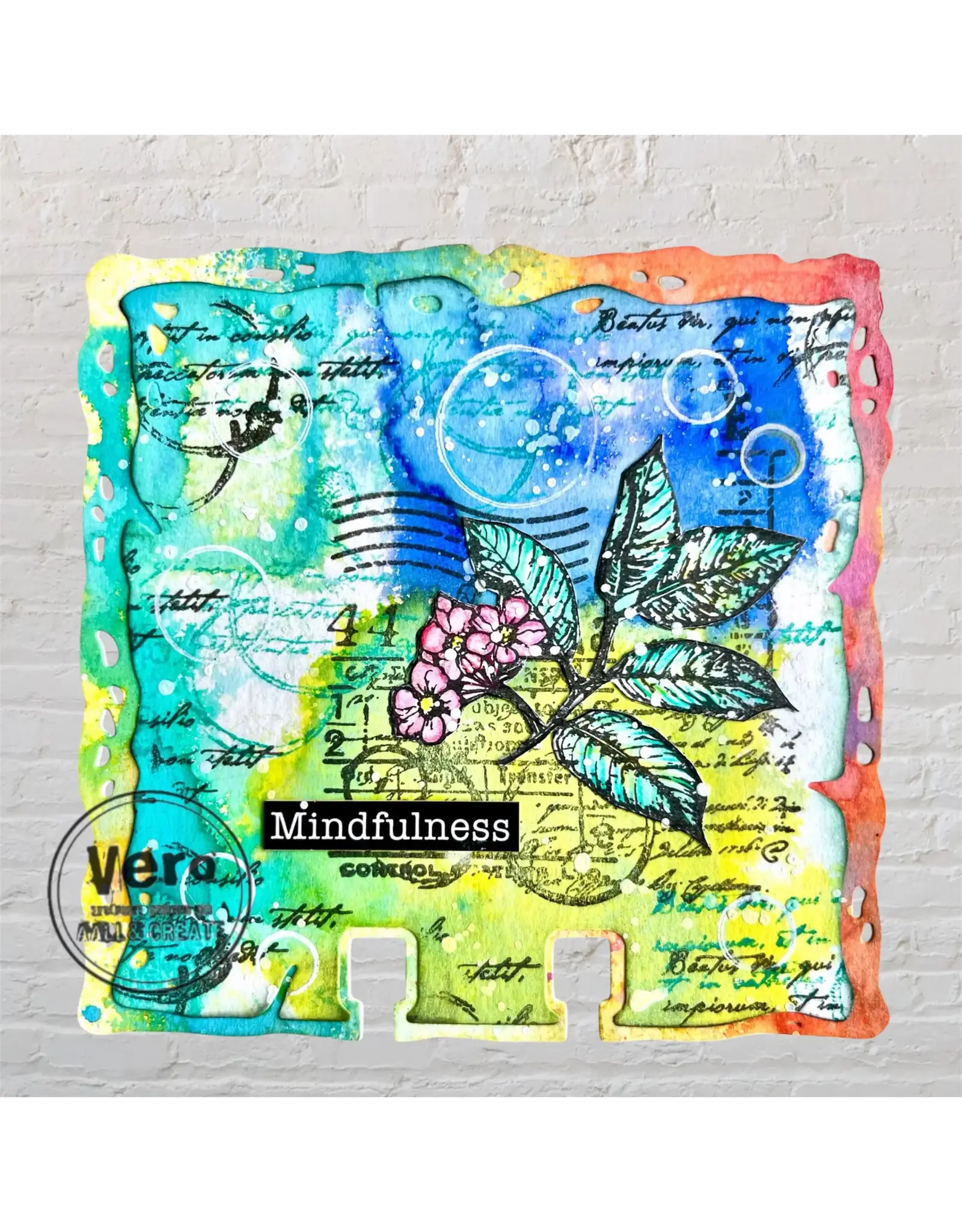 AALL & CREATE AALL & CREATE AUTOUR DE MWA  #1248 BERRY BLISS A6 CLEAR STAMP SET
