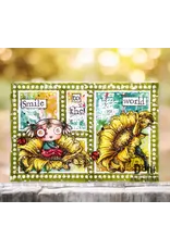 AALL & CREATE AALL & CREATE AUTOUR DE MWA  #1250 SUNNY SPLASH A6 CLEAR STAMP SET