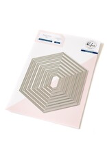 PINKFRESH PINKFRESH STUDIO ESSENTIALS NESTED HEXAGONS BLANKET STITCH DIE SET