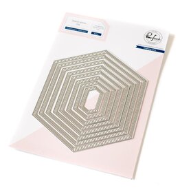 PINKFRESH PINKFRESH STUDIO ESSENTIALS NESTED HEXAGONS BLANKET STITCH DIE SET