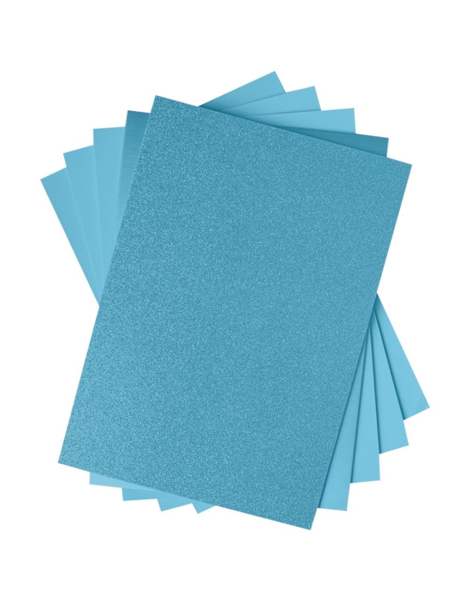 SIZZIX SIZZIX STACEY PARK TEAL OPULENT CARDSTOCK PACK 5 TYPES/50 SHEETS