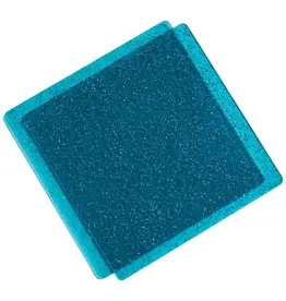 SIZZIX SIZZIX STACEY PARK TEAL WITH GLITTER 6x6 CUTTING PADS 2/PK