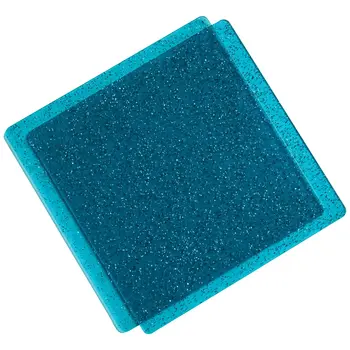 SIZZIX SIZZIX STACEY PARK TEAL WITH GLITTER 6x6 CUTTING PADS 2/PK