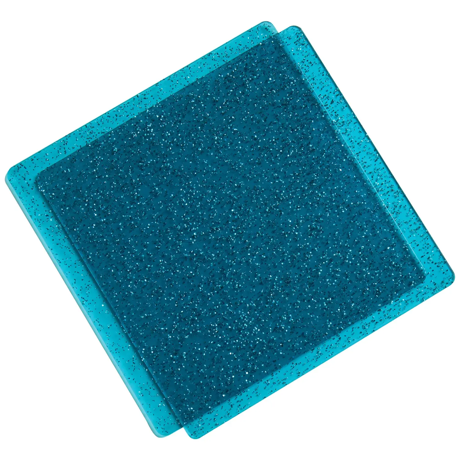 SIZZIX SIZZIX STACEY PARK TEAL WITH GLITTER 6x6 CUTTING PADS 2/PK