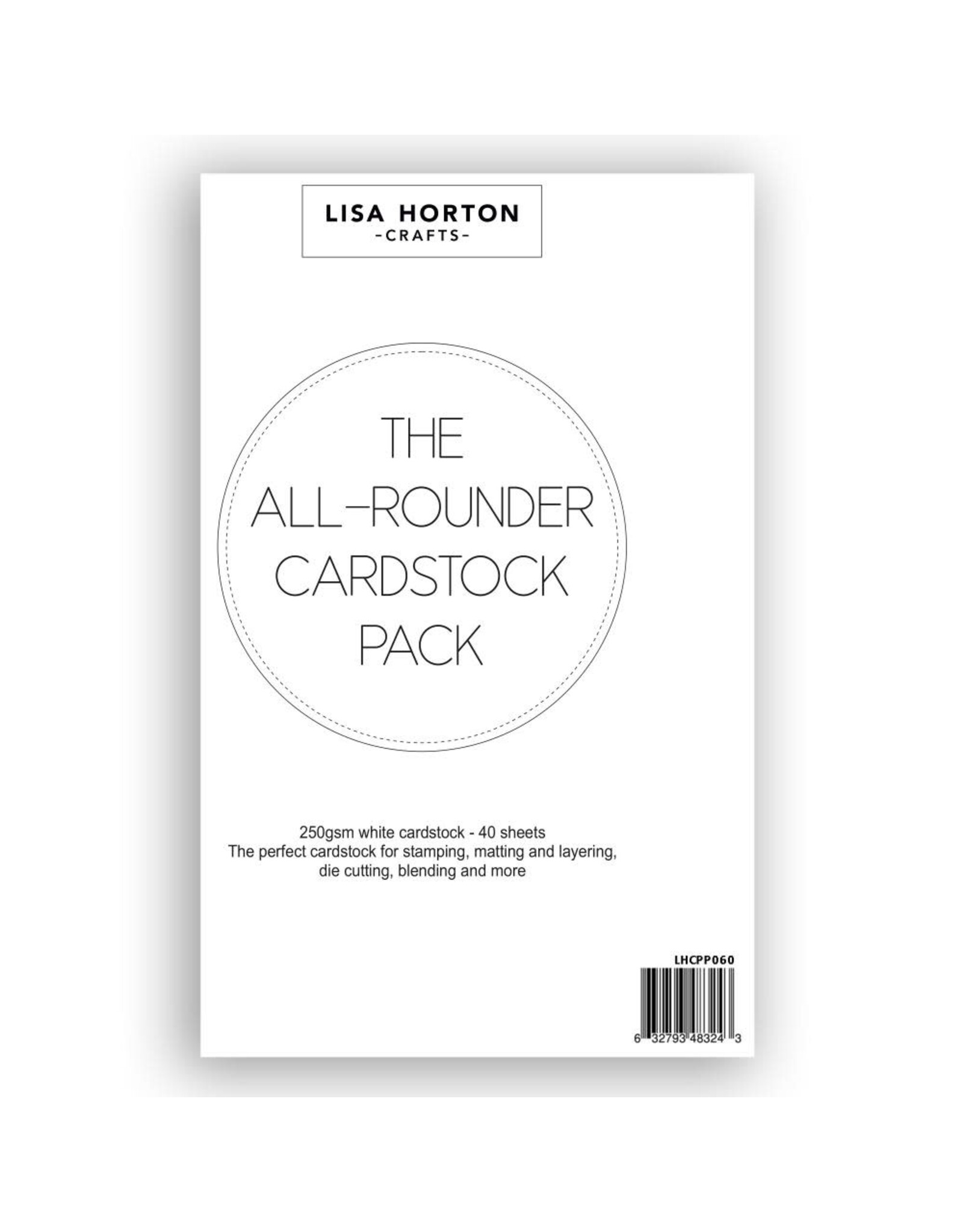 LISA HORTON CRAFTS LISA HORTON CRAFTS THE ALL ROUNDER A4 CARD PACK 40/PK