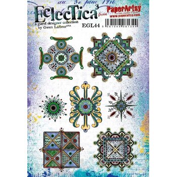 PAPER ARTSY PAPER ARTSY ECLECTICA GWEN LAFLEUR EGL44 CLING STAMP SET