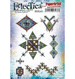 PAPER ARTSY PAPER ARTSY ECLECTICA GWEN LAFLEUR EGL43 CLING STAMP SET