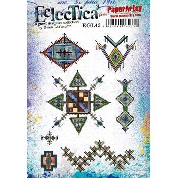 PAPER ARTSY PAPER ARTSY ECLECTICA GWEN LAFLEUR EGL43 CLING STAMP SET