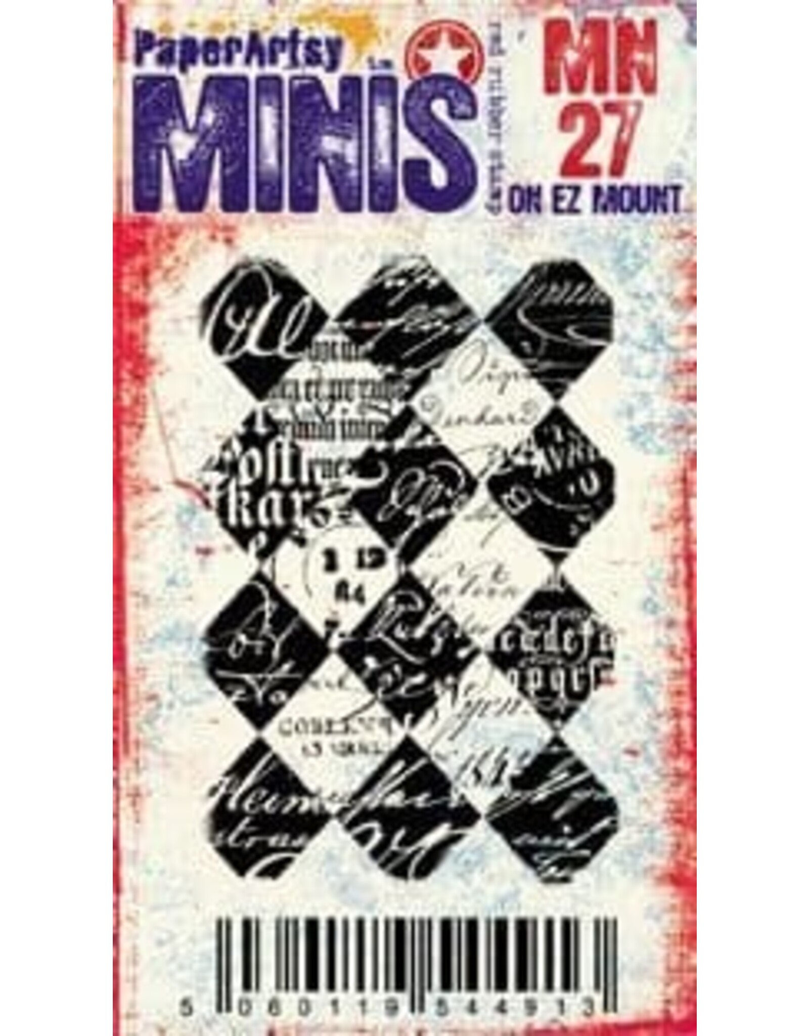 PAPER ARTSY PAPER ARTSY MINIS MN27 CLING STAMP