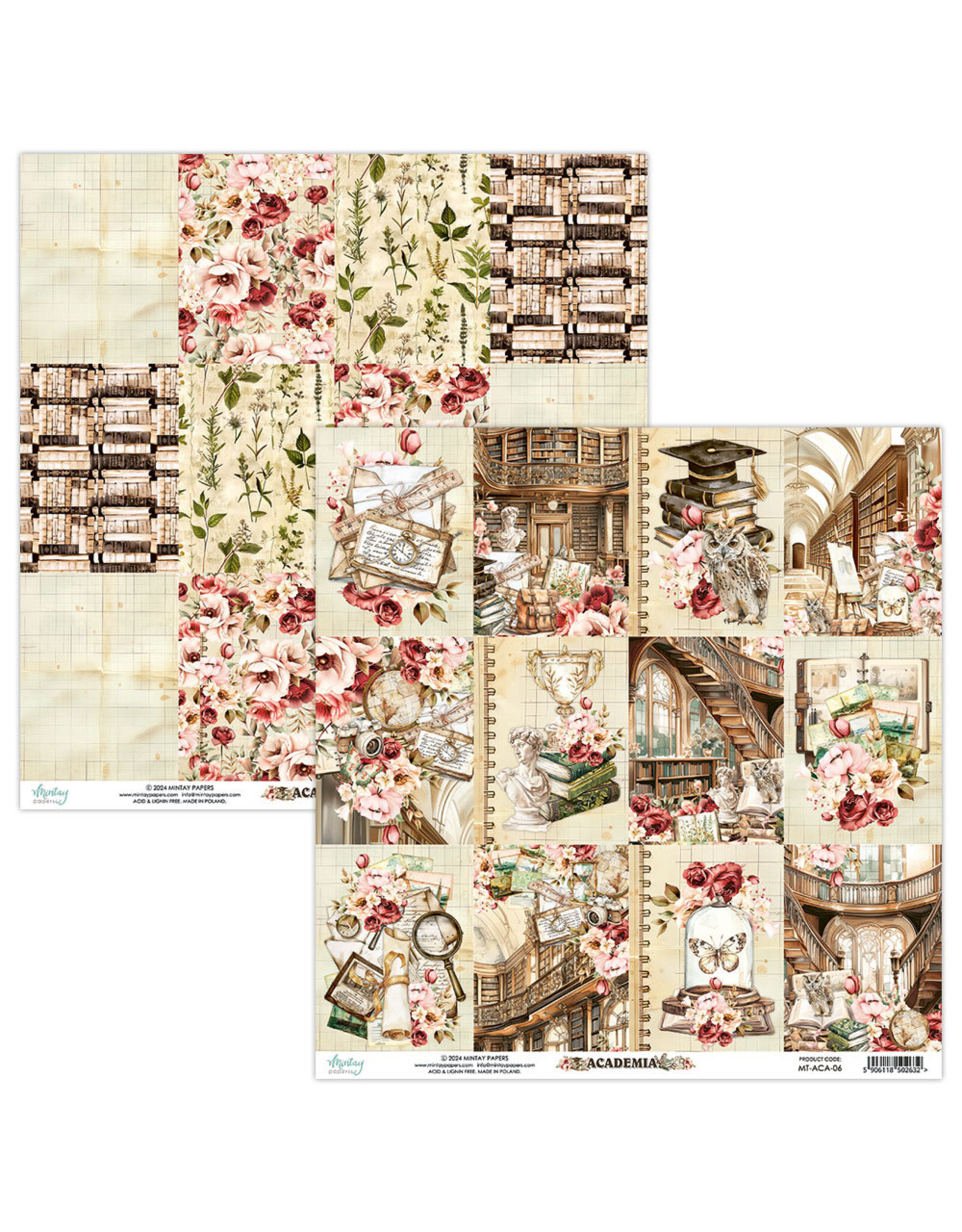 MINTAY MINTAY ACADEMIA #06 12x12 CARDSTOCK