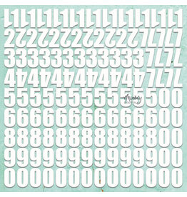 MINTAY MINTAY CHIPPIES - DECOR NUMBERS 2 12x12 CHIPBOARD