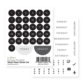 ALTENEW ALTENEW EVERYDAY ESSENTIALS WASHI PAPER STICKER SET